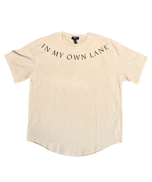 “IN MY OWN LANE” logo t-shirt