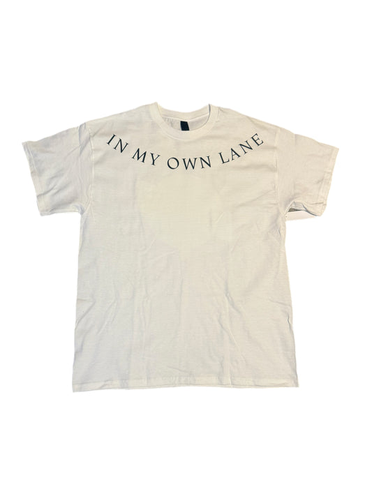 “IN MY OWN LANE” logo t-shirt